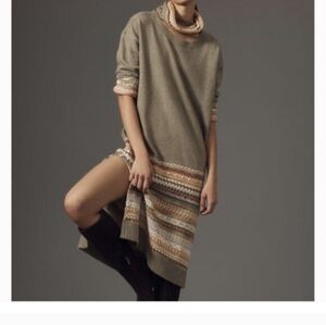 Daily Practice Anthropologie Dress Womens XL Midi Removable Turtleneck Sweater